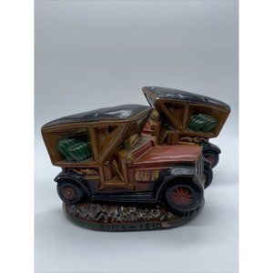 Vintage Buick Car Painted Chalkware Plaster Bookends Stamped Buick - 1910